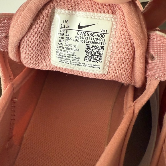 Nike Blush Pink Casual Sneakers worn once - Picture 3 of 8